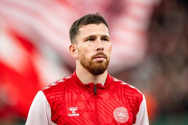 Denmark v Slovenia, UEFA EURO, EM, Europameisterschaft,Fussball 2024 Qualification, Copenhagen, Denmark Copenhagen, Denmark. 17th, November 2023. Pierre-Emile Hojbjerg of Denmark seen during the UEFA Euro 2024 qualification match between Denmark and Slovenia at Parken in Copenhagen. Copenhagen Denmark  Copyright: xGonzalesxPhoto FrederikkexJensenx