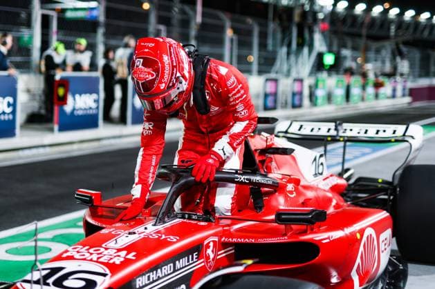 LECLERC Charles (mco), Scuderia Ferrari SF-23, portrait during the 2023 Formula 1 Heineken Silver Las Vegas Grand Prix, 21th round of the 2023 Formula One World Championship, WM, Weltmeisterschaft from November 17 to 19, 2023 on the Las Vegas Strip Circuit, in Las Vegas, USA - F1 - LAS VEGAS GRAND PRIX 2023 DPPI Panoramic  00123046_AV3_7259