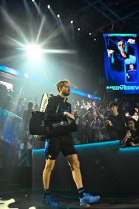 Tennis - Nitto ATP, Tennis Herren Finals Torino 2023 - Daniil Medvedev - Russie TENNIS : Nitto Atp Finals Torino 2023 - 18 11 2023 - ChrysleneCaillaud Panoramic 