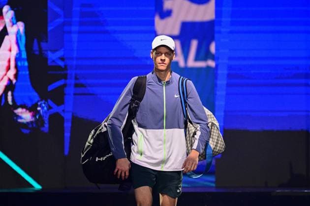 Foto Marco Alpozzi LaPresse 18 Novembre 2023 Torino - Italia - - Tennis Nitto ATP, Tennis Herren Finals - Jannik SINNER (ITA) vs Daniil MEDVEDEV (RUS) Nella foto: Jannik Sinner (Italia) November 18, 2023 Turin - Italy - Sport - Tennis Nitto ATP Finals - Jannik SINNER (ITA) vs Daniil MEDVEDEV (RUS) In the pic: Jannik Sinner (Italia)  Copyright: xMarcoxAlpozzi LaPressex