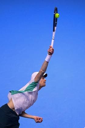 Foto Marco Alpozzi LaPresse 18 Novembre 2023 Torino - Italia - - Tennis Nitto ATP, Tennis Herren Finals - Jannik SINNER (ITA) vs Daniil MEDVEDEV (RUS) Nella foto: Jannik Sinner (Italia) November 18, 2023 Turin - Italy - Sport - Tennis Nitto ATP Finals - Jannik SINNER (ITA) vs Daniil MEDVEDEV (RUS) In the pic: Jannik Sinner (Italia)  Copyright: xMarcoxAlpozzi LaPressex