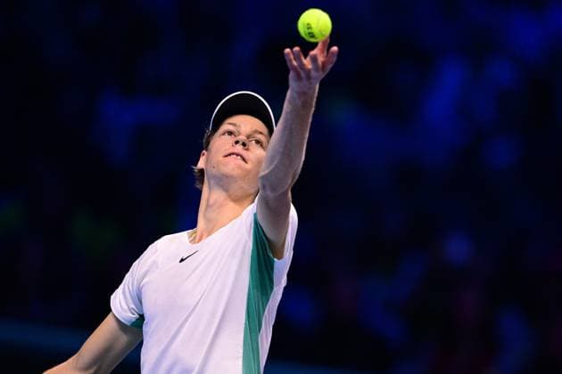Foto Marco Alpozzi LaPresse 18 Novembre 2023 Torino - Italia - - Tennis Nitto ATP, Tennis Herren Finals - Jannik SINNER (ITA) vs Daniil MEDVEDEV (RUS) Nella foto: Jannik Sinner (Italia) November 18, 2023 Turin - Italy - Sport - Tennis Nitto ATP Finals - Jannik SINNER (ITA) vs Daniil MEDVEDEV (RUS) In the pic: Jannik Sinner (Italia)  Copyright: xMarcoxAlpozzi LaPressex