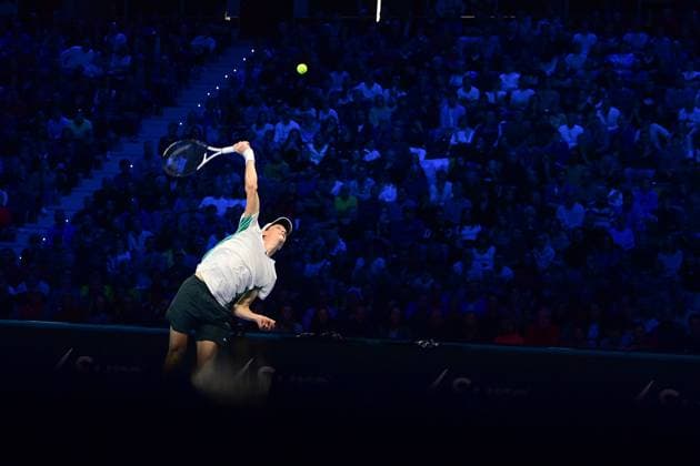 Foto Marco Alpozzi LaPresse 18 Novembre 2023 Torino - Italia - - Tennis Nitto ATP, Tennis Herren Finals - Jannik SINNER (ITA) vs Daniil MEDVEDEV (RUS) Nella foto: Jannik Sinner (Italia) November 18, 2023 Turin - Italy - Sport - Tennis Nitto ATP Finals - Jannik SINNER (ITA) vs Daniil MEDVEDEV (RUS) In the pic:Jannik Sinner (Italia)  Copyright: xMarcoxAlpozzi LaPressex