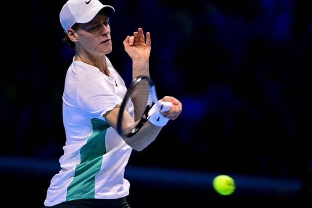 Foto Marco Alpozzi LaPresse 18 Novembre 2023 Torino - Italia - - Tennis Nitto ATP, Tennis Herren Finals - Jannik SINNER (ITA) vs Daniil MEDVEDEV (RUS) Nella foto:Jannik Sinner (Italia) November 18, 2023 Turin - Italy - Sport - Tennis Nitto ATP Finals - Jannik SINNER (ITA) vs Daniil MEDVEDEV (RUS) In the pic:Jannik Sinner (Italia)  Copyright: xMarcoxAlpozzi LaPressex