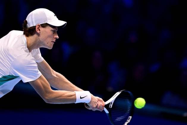 Foto Marco Alpozzi LaPresse 18 Novembre 2023 Torino - Italia - - Tennis Nitto ATP, Tennis Herren Finals - Jannik SINNER (ITA) vs Daniil MEDVEDEV (RUS) Nella foto:Jannik Sinner (Italia) November 18, 2023 Turin - Italy - Sport - Tennis Nitto ATP Finals - Jannik SINNER (ITA) vs Daniil MEDVEDEV (RUS) In the pic:Jannik Sinner (Italia)  Copyright: xMarcoxAlpozzi LaPressex