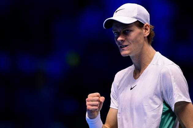 Foto Marco Alpozzi LaPresse 18 Novembre 2023 Torino - Italia - - Tennis Nitto ATP, Tennis Herren Finals - Jannik SINNER (ITA) vs Daniil MEDVEDEV (RUS) Nella foto:Jannik Sinner (Italia) November 18, 2023 Turin - Italy - Sport - Tennis Nitto ATP Finals - Jannik SINNER (ITA) vs Daniil MEDVEDEV (RUS) In the pic:Jannik Sinner (Italia)  Copyright: xMarcoxAlpozzi LaPressex