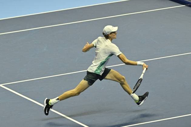 Tennis - Nitto ATP, Tennis Herren Finals Torino 2023 - Jannick Sinner - Italie TENNIS : Nitto Atp Finals Torino 2023 - 18 11 2023 - ChrysleneCaillaud Panoramic 