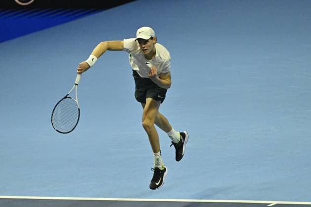 Tennis - Nitto ATP, Tennis Herren Finals Torino 2023 - Jannick Sinner - Italie TENNIS : Nitto Atp Finals Torino 2023 - 18 11 2023 - ChrysleneCaillaud Panoramic 