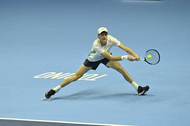Tennis - Nitto ATP, Tennis Herren Finals Torino 2023 - Jannick Sinner - Italie TENNIS : Nitto Atp Finals Torino 2023 - 18 11 2023 - ChrysleneCaillaud Panoramic 