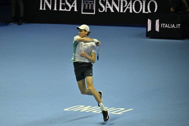 Tennis - Nitto ATP, Tennis Herren Finals Torino 2023 - Jannick Sinner - Italie TENNIS : Nitto Atp Finals Torino 2023 - 18 11 2023 - ChrysleneCaillaud Panoramic 