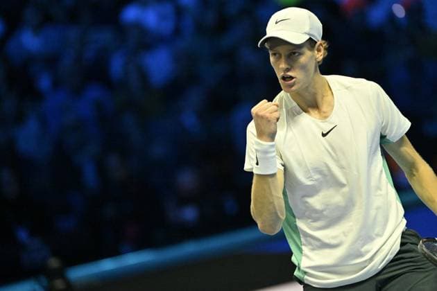 Tennis - Nitto ATP, Tennis Herren Finals Torino 2023 - Jannick Sinner - Italie TENNIS : Nitto Atp Finals Torino 2023 - 18 11 2023 - ChrysleneCaillaud Panoramic 