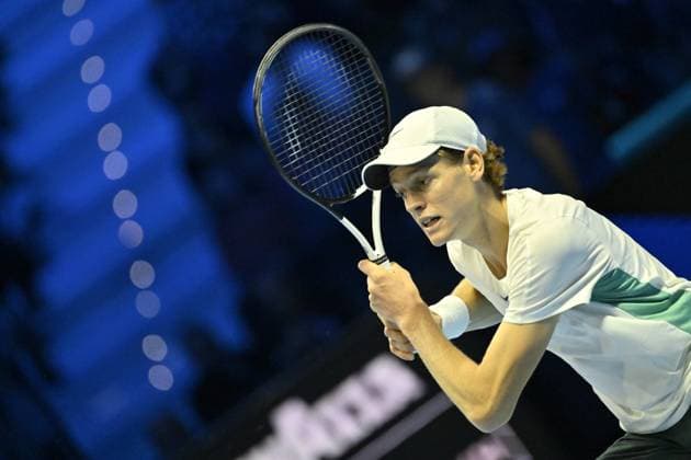 Tennis - Nitto ATP, Tennis Herren Finals Torino 2023 - Jannick Sinner - Italie TENNIS : Nitto Atp Finals Torino 2023 - 18 11 2023 - ChrysleneCaillaud Panoramic 
