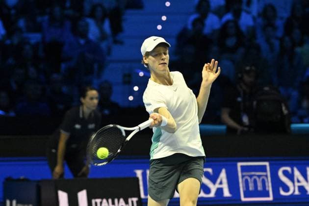 Tennis - Nitto ATP, Tennis Herren Finals Torino 2023 - Jannick Sinner - Italie TENNIS : Nitto Atp Finals Torino 2023 - 18 11 2023 - ChrysleneCaillaud Panoramic 