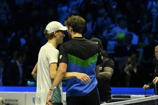 Tennis - Nitto ATP, Tennis Herren Finals Torino 2023 - Jannick Sinner - Italie TENNIS : Nitto Atp Finals Torino 2023 - 18 11 2023 - ChrysleneCaillaud Panoramic 