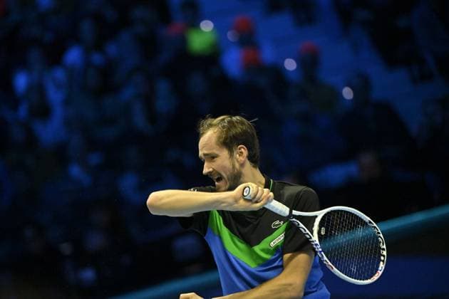 Tennis - Nitto ATP, Tennis Herren Finals Torino 2023 - Daniil Medvedev - Russie TENNIS : Nitto Atp Finals Torino 2023 - 18 11 2023 - ChrysleneCaillaud Panoramic 
