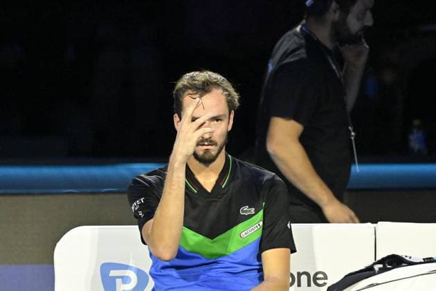 Tennis - Nitto ATP, Tennis Herren Finals Torino 2023 - Daniil Medvedev - Russie TENNIS : Nitto Atp Finals Torino 2023 - 18 11 2023 - ChrysleneCaillaud Panoramic 
