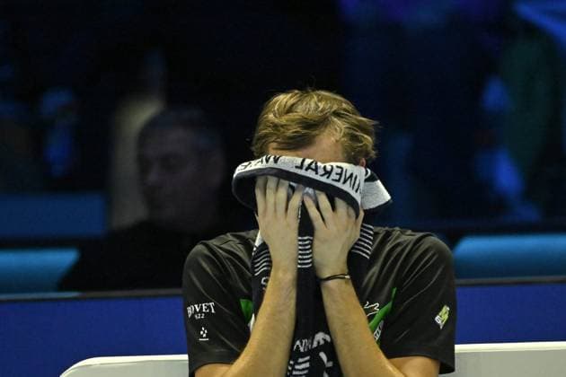 Tennis - Nitto ATP, Tennis Herren Finals Torino 2023 - Daniil Medvedev - Russie TENNIS : Nitto Atp Finals Torino 2023 - 18 11 2023 - ChrysleneCaillaud Panoramic 