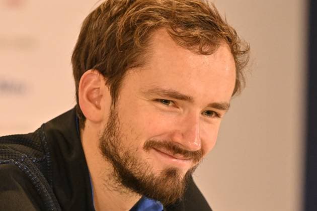 Tennis - Nitto ATP, Tennis Herren Finals Torino 2023 - Daniil Medvedev- Russie - press conference, PK, Pressekonferenz TENNIS : Nitto Atp Finals Torino 2023 - 18 11 2023 - ChrysleneCaillaud Panoramic 