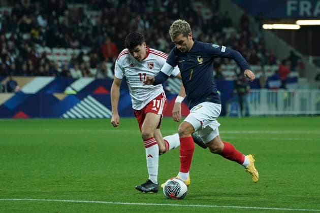 Antoine Griezmann (France) FOOTBALL : France vs Gibraltar - Match de qualification pour les Championnats d Europe de l UEFA - Nice - 18 11 2023 NorbertScanella Panoramic 