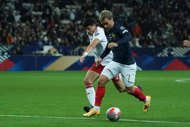 Antoine Griezmann (France) FOOTBALL : France vs Gibraltar - Match de qualification pour les Championnats d Europe de l UEFA - Nice - 18 11 2023 NorbertScanella Panoramic 