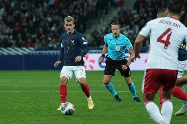 Antoine Griezmann (France) FOOTBALL : France vs Gibraltar - Match de qualification pour les Championnats d Europe de l UEFA - Nice - 18 11 2023 NorbertScanella Panoramic 