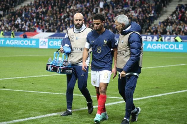 RECORD DATE NOT STATED EURO FRANCE GIBRALTAR Serge Haouzi MAXPPP - Nice Nice le 18 Novembre 2023 au stade de l Allianz Riviera l‚Äôv quipe de France recoit Gibraltar pour le compte des eliminatoires de l euro 2024 du groupe B . Le joueur francais Zaire Emery ouvre le score et se blesse sue cette action il sortira UEFA EURO, EM, Europameisterschaft,Fussball 2024 Group B qualification match between France and Gibraltar in Nice, France, 18 November 2023. Nice Alpes Maritimes France France  Copyright: xMAXPPPxSergexHaouzix SHZ202311182318 SHZ202311182318
