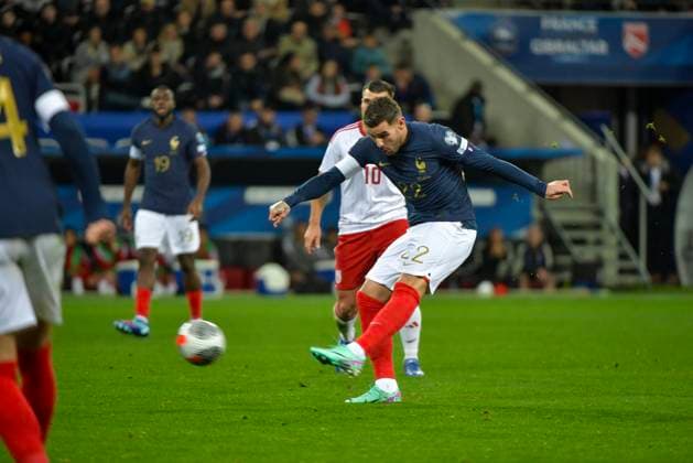 RECORD DATE NOT STATED FRANCE - GIBRALTAR MAXPPP - UEFA EURO, EM, Europameisterschaft,Fussball 2024 Group B qualification match between France and Gibraltar in Nice, France, 18 November 2023.  Copyright: xMAXPPPxx 2426 RIC20231118900_013