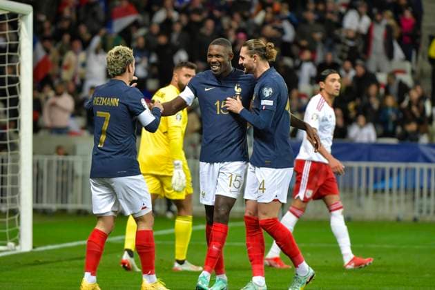 RECORD DATE NOT STATED FRANCE - GIBRALTAR MAXPPP - UEFA EURO, EM, Europameisterschaft,Fussball 2024 Group B qualification match between France and Gibraltar in Nice, France, 18 November 2023.  Copyright: xMAXPPPxx 2421 RIC20231118900_018