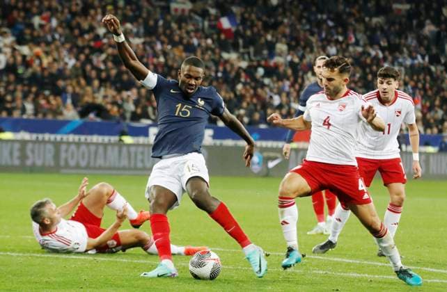 France vs Gibraltar Foot Euro PHOTOPQR NICE MATIN Cyril Dodergny ; Nice ; 18 11 2023 ; Nice le 18 11 2023 - Allianz Riviera - Football - Eliminatoires de l Euro - Groupe B - 9eme journee - L equipe de France affronte Gibraltar - L attaquant de l equipe de france M.Thuram N15 Nice, 11 18 2023, The French team hosts Gibraltar for the qualifiers for Euro 2024 Nice France  Copyright: xPHOTOPQR NICExMATIN MAXPPPxCyrilxDodergnyx 20231118NIM2623 20231118NIM2623