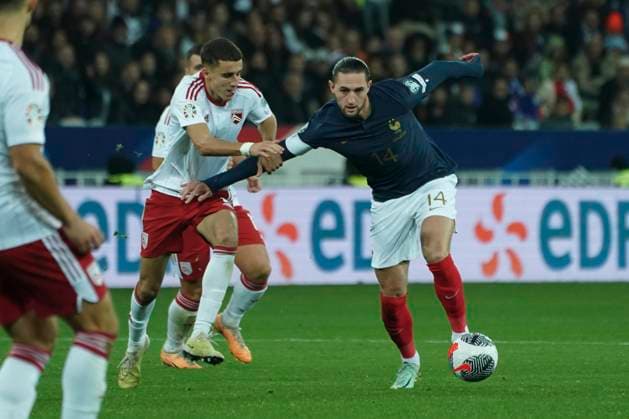 Adrien Rabiot (France) FOOTBALL : France vs Gibraltar - Match de qualification pour les Championnats d Europe de l UEFA - Nice - 18 11 2023 NorbertScanella Panoramic 