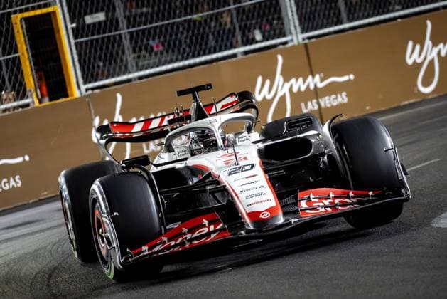 LAS VEGAS - Kevin Magnussen (Haas F1 Team) during the Las Vegas Formula 1 Grand Prix at the Las Vegas Strip Circuit in Nevada. ANP SEM VAN DER WAL F1 Grand Prix of Las Vegas 2022 23 xVIxANPxSportx xxANPxIVx 484232812 originalFilename: 484232812.jpg