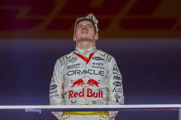 Winner des Grossen Preis von Las Vegas, Max Verstappen (Red Bull), Rennen, Grosser Preis von Las Vegas, Motorsport, Herren, Formel 1, 18.11.2023 Las Vegas Nevada USA