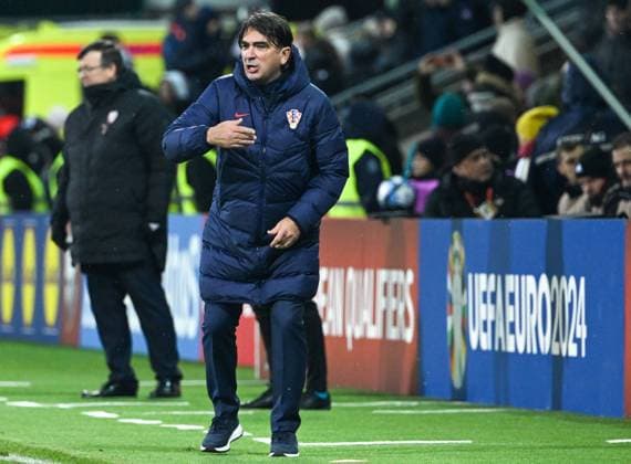 RECORD DATE NOT STATED Riga, Latvija , 181123. Stadion Sconto. Riga, Latvia, 181123. Sconto Stadium. Football match of the 7th round of qualifying group D for Euro 2024, Latvia - Croatia. In the photo: Zlatko Dalic. Photo: Ante Cizmic CROPIX Split CROATIA Copyright: xxAntexCizmicx 0365803556st