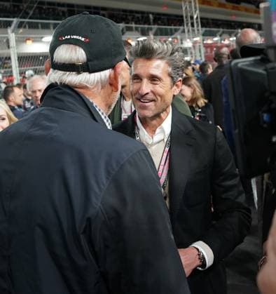 18.11.2023, Las Vegas Street Circuit, Las Vegas, FORMULA 1 HEINEKEN SILVER LAS VEGAS GRAND PRIX 2023 ,im Bild US Schauspieler Patrick Dempsey. Las Vegas Las Vegas Street Circuit United States
