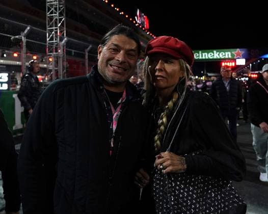 FORMULA 1 HEINEKEN SILVER LAS VEGAS GRAND PRIX 2023 18.11.2023, Las Vegas Street Circuit, Las Vegas, FORMULA 1 HEINEKEN SILVER LAS VEGAS GRAND PRIX 2023 ,im Bild Metallica Bassist Robert Trujillo