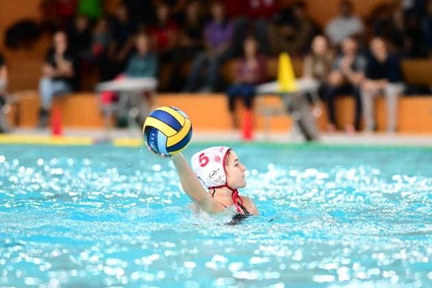 Wasserball I Frauen I Saison 2023-2024 I Bundesliga I 4. Spieltag I Eimsbütteler TV - SSV Esslingen I 18.11.2023 Brüggemann, Janne (ETV Wasserball) Hamburg Schwimmhalle Inselpark Wilhelmsburg Hamburg Deutschland