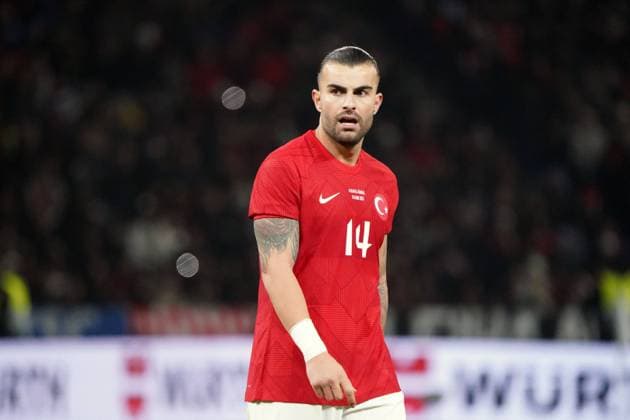 Fussball, Freundschaftsspiel, Länderspiel, Deutschland-Türkei , 18.11.2023, Olympiastadion Berlin Abdülkerim Bardakci Türkei, Aktion, Einzelbild