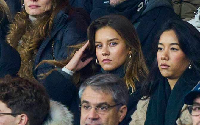 Sophia Weber (M), girlfriend of Kai Havertz, in the friendly match GERMANY - Türkiye 2-3 DEUTSCHLAND - TÜRKEI Preparation for European Championships 2024 in Germany ,Season 2023 2024, on Nov 18, 2023 in Berlin, Germany.
