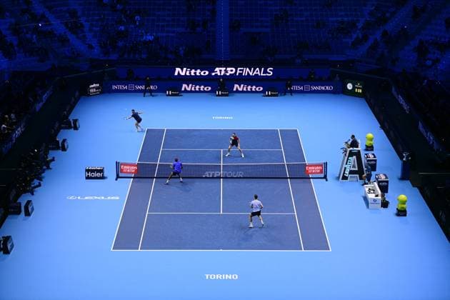 Foto Marco Alpozzi LaPresse 19 Novembre 2023 Torino - Italia - - Tennis Nitto ATP, Tennis Herren Finals - final doubles match against - Marcel Granollers (ESP) e Horacio Granollers (ARG) vs Rajeev Ram (USA) e Joe Salisbury (GBR) Nella foto: panoramica November 19, 2023 Turin - Italy - Sport - Tennis Nitto ATP Finals - final doubles match against Marcel Granollers (ESP) Horacio Zeballos (ARG) vs Rajeev Ram (USA) Joe Salisbury (GBR) In the pic: overview  Copyright: xMarcoxAlpozzi LaPressex