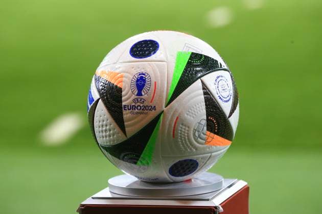 19th November 2023; Hampden Park, Glasgow, Scotland: Euro 2024 Qualifier Football, Scotland versus Norway; The new UEFA EURO, EM, Europameisterschaft,Fussball 24 ball Fussballliebe to be used in the match  ActionPlus12577721 DavidxYoung