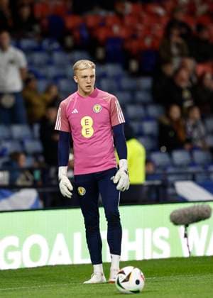 Scotland v Norway UEFA EURO, EM, Europameisterschaft,Fussball 2024 Qualifiers Robby McCrorie of Scotland warms up during the UEFA Euro 2024 Qualifiers Group A match at Hampden Park, Glasgow Copyright: xFredxPalmerx FIL-19267-0008 UK Newspapers OUT
