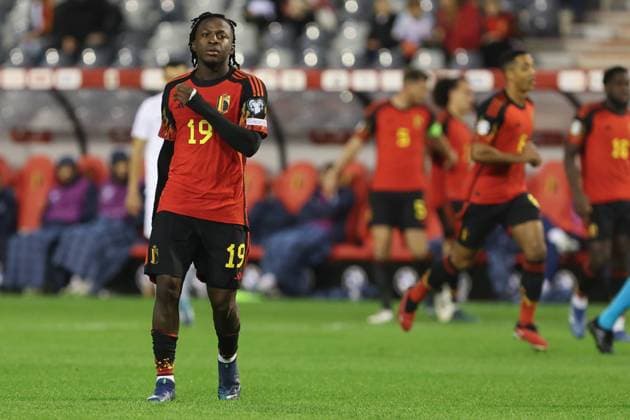 231119 Belgium vs Azerbaijan Johan Bakayoko of Belgium during a football game between the national teams of Belgium and Azerbaijan on match day 10 in group F of the qualifying round for UEFA EURO, EM, Europameisterschaft,Fussball 2024, on November 19, 2023 in Brussels, Belgium. (Photo by Frank Abbeloos Isosport) BRUSSEL BELGIUM  Copyright: xx 418569