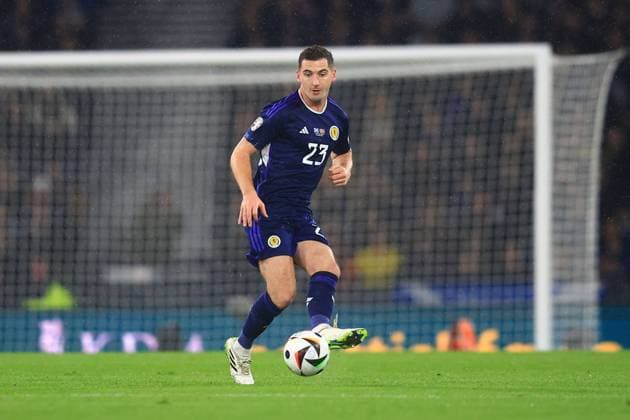 19th November 2023; Hampden Park, Glasgow, Scotland: Euro 2024 Qualifier Football, Scotland versus Norway; Kenny McLean of Scotland  ActionPlus12577861 DavidxYoung