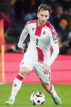 Georgia s Otar Kakabadze during European Qualifiers, Qualifying Round match. November 19,2023. (20231119266)