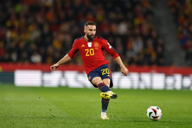 Dani Carvajal (ESP), NOVEMBER 19, 2023 - Football Soccer : UEFA European Championship, EM, Europameisterschaft 2024 Qualifying round group A match between Spain 3-1 Georgia at the Estadio Jose Zorrilla in Valladolid, Spain. Noxthirdxpartyxsales  (236201656)