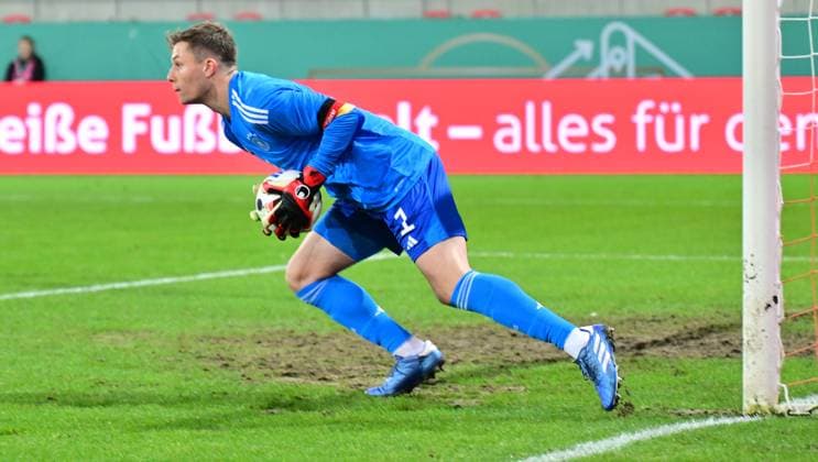 20.11.2023 - Fussball - Deutsche Fussballnationalmannschaft Nationalmannschaft der U20-Juniornen DFB - Länderspiel : Deutschland gg England - - xwoxzix - Tjark Ernst (1, Deutschland )