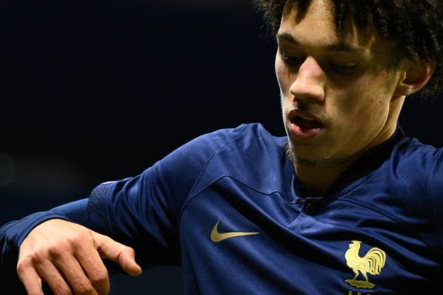 Akiliouche Maghnes ( 21 - France ) during the match between France and South Korea U21, U 21 at Stade Oceane on November 20, 2023 in Le Havre, France. ( Photo by federico pestellini panoramic ) - FOOTBALL : France vs Coree du Sud Espoirs - Le Havre - 20 11 2023 FedericoPestellini Panoramic 
