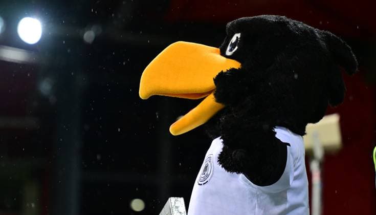 20.11.2023 - Fussball - Deutsche Fussballnationalmannschaft Nationalmannschaft der U20-Juniornen DFB - Länderspiel : Deutschland gg England - - xwoxzix - Maskottchen Paule