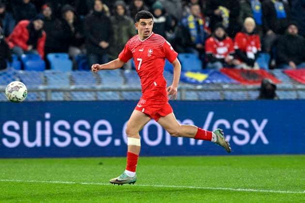 Zeki Amdouni, SUI, Schweiz - Kosovo, EM-Qualifikation, Fussball, 18.11.2023