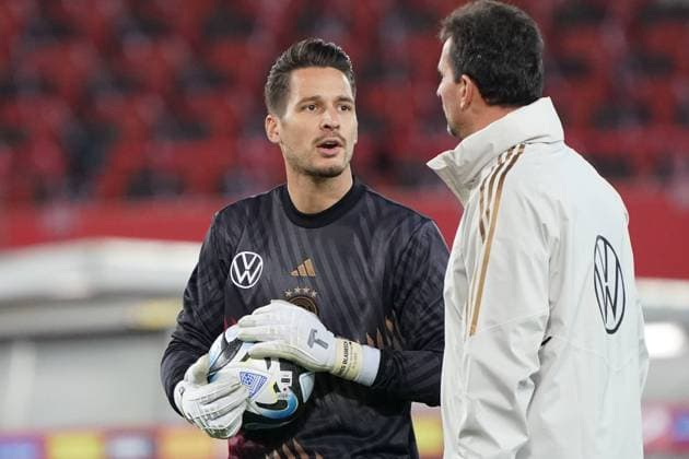 Torwart Goalie Janis Blaswich (Deutschland Germany) - Wien 21.11.2023: Österreich vs. Deutschland, Ernst-Happel-Stadion Wien, Freundschaftsspiel